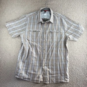 The North Face Shirt Mens XL Plaid Short Sleeve Button Up Lightweight Outdoors - Picture 1 of 10