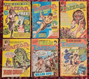 6 x Tarzan Comic Books 1977 - including No. 1 - Foto 1 di 24