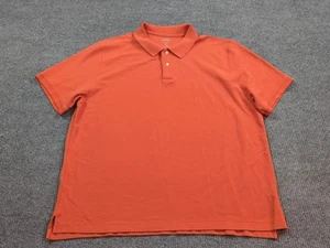 LL Bean Hemd Herren 3XL Orange Polo Kurzarm Besatz Passform Baumwolle Strick Classic - Bild 1 von 7