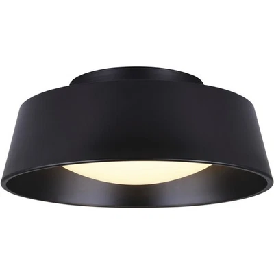 Canarm Lighting LFM131A14BK Madison LED 14 inch Black Outdoor Flush Mount - Image 1 of 2