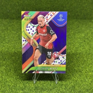 2024-25 Topps Finest UEFA Club Comp FLORIAN WIRTZ Base Purple /299 #27 TZ - Picture 1 of 2