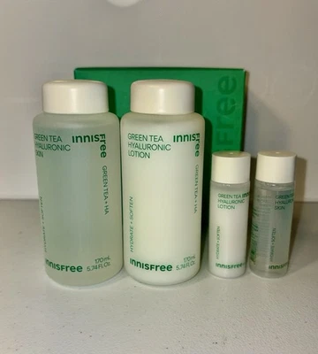 Juego de cuidado de la piel hialurónico de té verde Innisfree - hidratante y calmante caducidad 03/2027 Foto 1 de 3