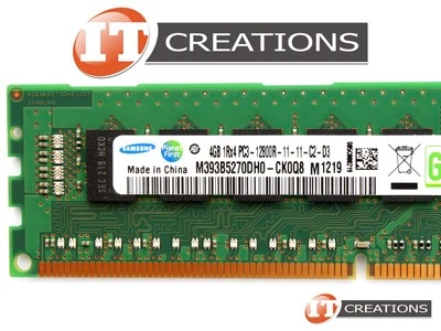 SAMSUNG 4GB PC3-12800R DDR3-1600 REGISTERED ECC MEMORY MODULE M393B5270DH0-CK0Q8 - Image 1 of 2