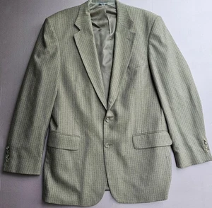 Robert Stock Blazer Cappotto Sportivo Uomo 42L Grigio Misto Seta 2 Bottoni Tacca Bavero - Foto 1 di 8