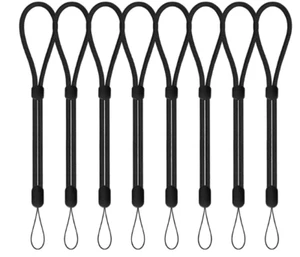 Wrist Strap Lanyard, 8 Pack Adjustable Wristlet Phone Lanyards for 8pcs-black - Picture 1 of 1