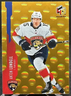 Anton Lundell 2021-22 Upper Deck Extended Series HoloGrFX Gold #HG-3 Rookie Year - Image 1 of 2