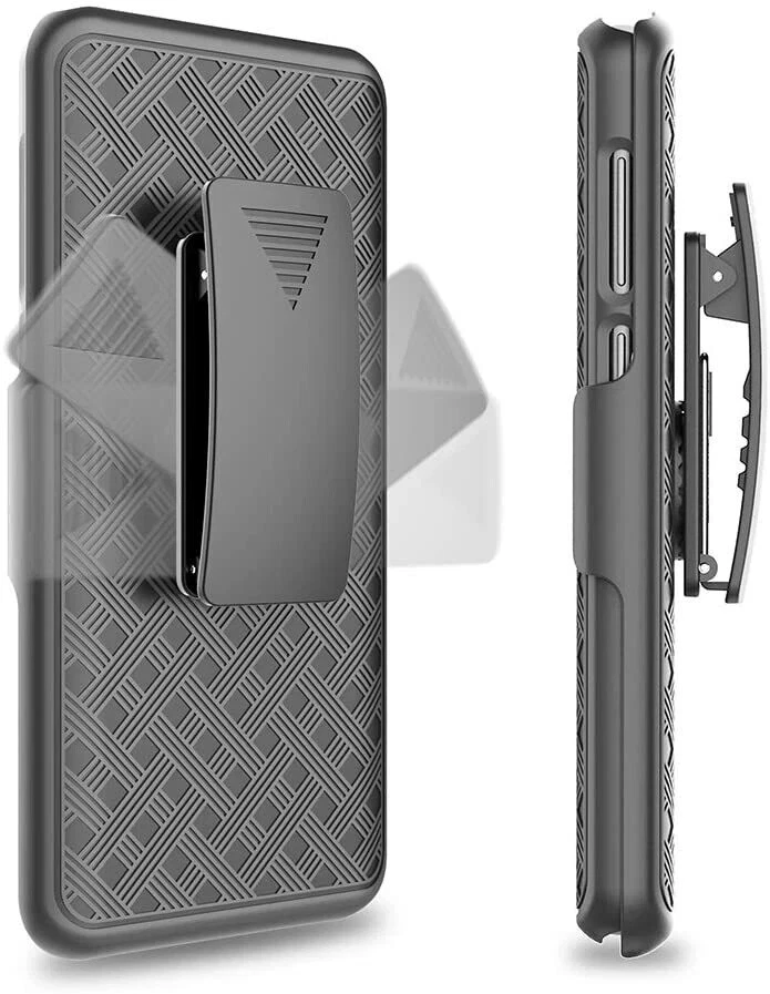 For Samsung Galaxy S9 - HARD HOLSTER KICKSTAND COMBO CASE COVER BELT CLIP BLACK - Image 1 of 3