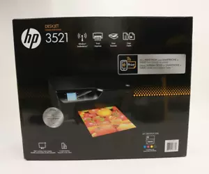 HP Deskjet 3521 All-In-One Inkjet Printer Wi-Fi AirPrint - Brand New, Sealed - Photo 1/5
