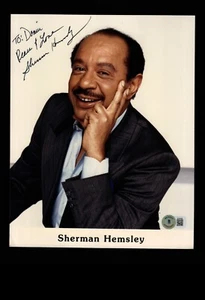 SHERMAN HENSLEY SIGNED 8X10 PHOTO BECKETT AUTHENTICATED COA GEORGE JEFFERSON - Picture 1 of 2