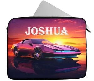 Personalised Any Name Car Design Laptop Case Sleeve Tablet Bag 436 - Picture 1 of 5