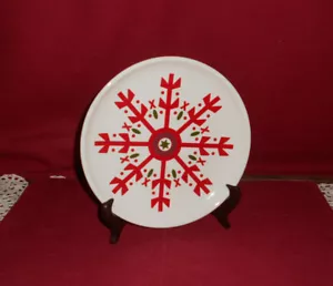 Longaberger 2 HOLIDAY SNOWFLAKE LUNCHTELLER! Neu im Karton! SOFORTKAUF! - Bild 1 von 4