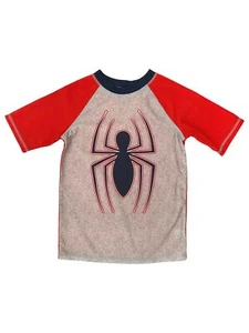 Marvel Boys Gray & Red Spider Man Spider-Man Rash Guard Swim Shirt - Picture 1 of 1