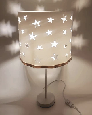 Bedside table lamp White Stars + EREKI Magnetic Set for Touchless Bulb Changing