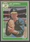 1985 Fleer Update #57 Jay Howell Oakland Athletics