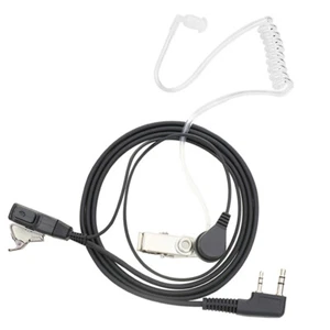 FBI Style 2 Pin Radio Walkie Talkie Mic Headset Earpiece Security Air Tube ^YU - Zdjęcie 1 z 4