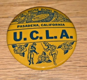 Botón vintage ROSE BOWL UCLA - Excelente / BRUINS - Imagen 1 de 3