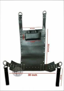 BONDAGE HANGING SWING PER ADULTI SEX FANTASY LOVE SEX SWING MUCCA PELLE - Foto 1 di 2