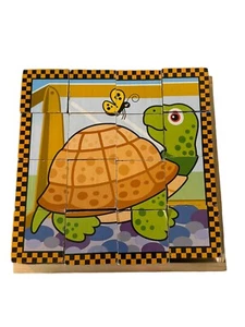 Rompecabezas de bloques de madera Melissa and Doug hace 6 rompecabezas de escena de animales domésticos - Imagen 1 de 8