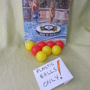NUR KUGELN 4 rot/gelb 8 werfen werfen Kunststoff Pool TOSS N SPLASH Aqua Spiel PC - Bild 1 von 5