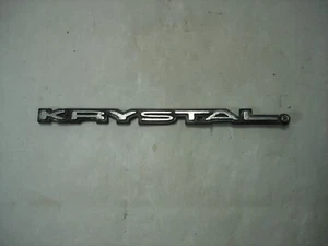 KRYSTAL COACH FENDER SCRIPT EMBLEM - Picture 1 of 4