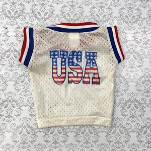 Haustiere kleiner Hund weiß USA Basketball Trikot T-Shirt Sport atmungsaktiv M - Bild 1 von 11
