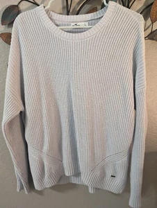 Hollister - Knit Sweater - Light Blue - Women's size L Large - Picture 1 of 5