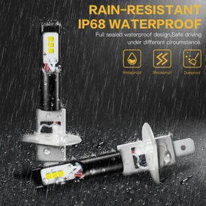 2x NIGHTEYE H1 LED Fog Lights Driving DRL Bulb 160W 6000K High Bright White 5530 - Picture 1 of 14