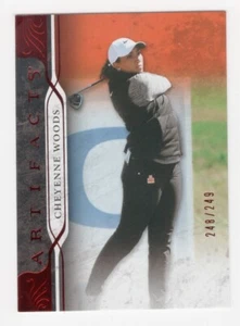 Artefactos de cubierta superior 2021 golf rojo 248/249 Cheyenne Woods #24 - Imagen 1 de 2