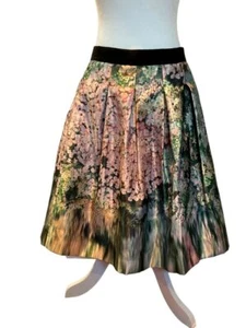 NWT Ted Baker London Ted Size 5/US 12 Ovald Glitch Floral Full Skirt - Picture 1 of 4