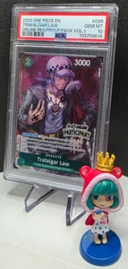 Psa 10 Trafalgar Law OP02 035 Online Regional Participant Promo One Piece Card - Picture 1 of 1