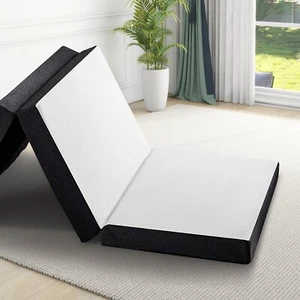 3" Tri-fold Memory Foam Mattress, Foldable Portable Floor Bed,Washable Cover - Picture 1 of 14