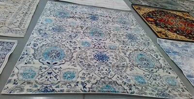 CREAM / L GREY 8'-0" x 10'-0" Back Stain Rug, Reduced Price 1172760394 MAD600C-8 - Image 1 of 4