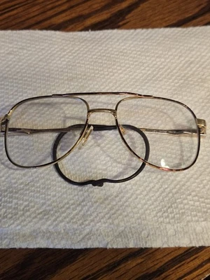 Marcos de gafas de aviador vintage Klixx dorado rojo tortuga  Foto 1 de 4