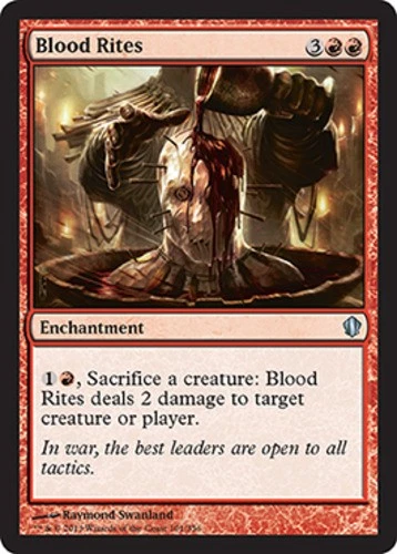 Blood Rites - Commander 2013 #101/356 MTG Magic The Gathering - Image 1 of 1