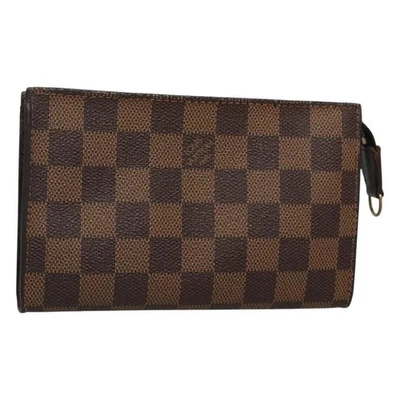 LOUIS VUITTON Damier Ebene Marais  Pouch LV Auth hk2541 - Image 1 of 4