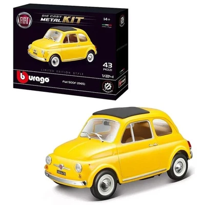 BBURAGO FIAT 500F 1965 DIE CAST METAL KIT - 18-25127 SCALA 1:24 - Immagine 1 di 2