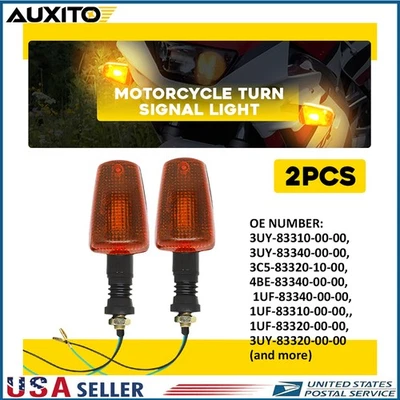 1 par de indicador de seta traseiro para Yamaha XT600 XT350 XT550 XT250 TW200 - Imagem 1 de 4