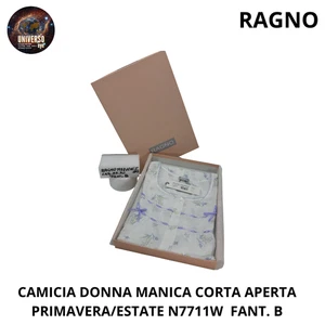 Camicia Donna Manica Corta Aperta  Fant.B  N7711W -  Primavera/Estate   Ragno - Foto 1 di 7