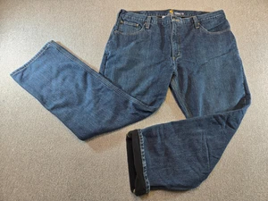 Men’s Carhartt Insulated Denim Pants Size 40x30 – Relaxed Fit Workwear Jeans - Picture 1 of 7