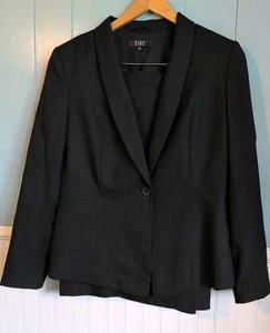 Alex Marie Women's 2 Piece Black Jacket Skirt Suit Jacket Size 10 Skirt Size 6 - Picture 1 of 6