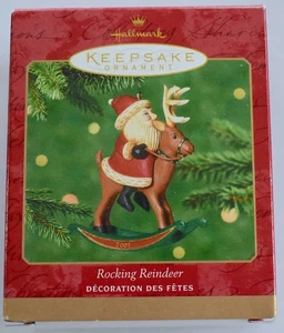 Hallmark Keepsake Christmas Ornament Rocking Reindeer 2001 LkNu FreeS&H - Picture 1 of 4