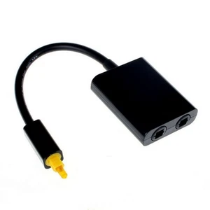For Toslink 1 to 2 Splitter Optical Fiber Converter Adapter Cable Digital Audio - Picture 1 of 3