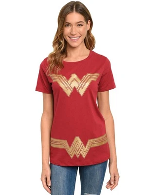 Mujer Maravilla Mujer Halloween Disfraz Camiseta Superhéroe Vestido Camiseta DC Comics Foto 1 de 4