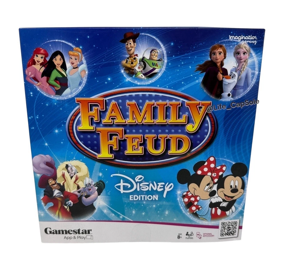 Family Feud Disney Edition Box Set Family Game Gamestar App & Play SHIP