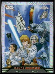2023 Topps Chrome Star Wars #MM-1 Leia / Luke / Han / AT-AT Manga Madness - Picture 1 of 2
