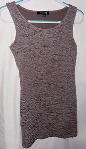 Vestido sin mangas Forever 21 M malva texturizado bodycon elástico mini - Imagen 1 de 5
