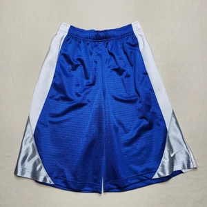 Nike Basketball Shorts Boys Size Large Dri-FIT Blue Elastic Waist - Picture 1 of 8