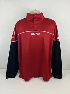 Adidas NC State Wolfpack Team Issued Snap Warm Up Men Size XL Aeroready NCAA NEW - Picture 1 of 16