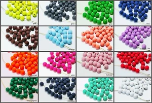 Inwaria Beads Ø 8/10 MM 50 Piece Round Ball Plastic Beads, P-70 - Picture 1 of 18