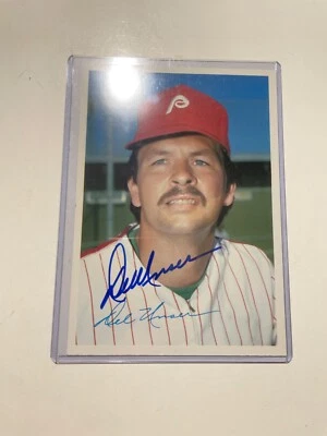 Del Unser  signed 1981 Topps 5x7 Glossy Philadelphia Phillies autograph - Image 1 of 2
